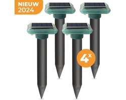 Verjager - Mollenverjager - 4 stuks - Muizenverjager - Mollenbestrijding - Waterdicht - Strakke tuin, gazon of perceel! - Incl. Nederlandse Handleiding