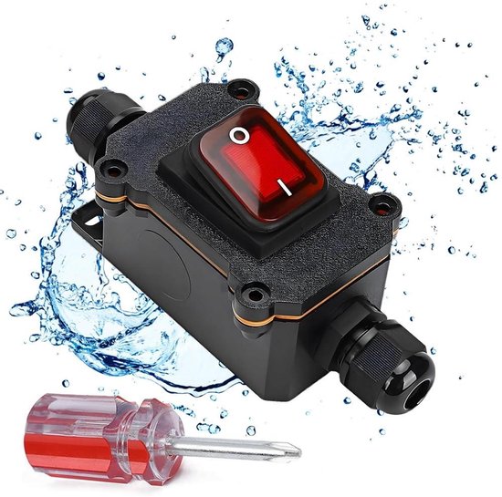 Waterdichte inline schakelaar 20A 12V DC DPST 4-pin – IP67 rocker ...