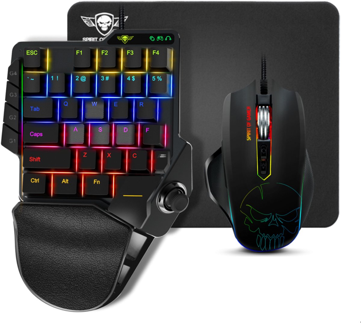 Spirit of Gamer Xpert G900 - Toetsenbord Gaming - Gaming Set - Gaming Muis - Muismat - RGB Verlichting – Mechanisch – Toetsenbord Muis-Sets Gaming