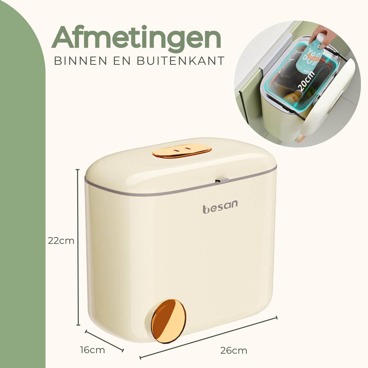 Witte Metalen Keuken afvalbakken Voor GFT kopen? | Vergelijk aanbiedingen online