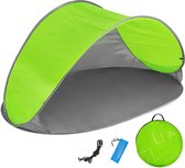 Bol.com Pop up strandtent beach shelter groen-grijs 401682 aanbieding