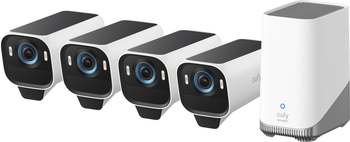 EufyCam S3 Pro Beveiligingscamera 4-Pack - 4K Resolutie - Product - €649,00