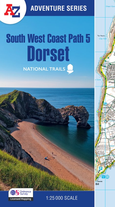 A -Z Adventure Series- South West Coast Path 5 – Dorset - cover