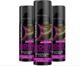 SYOSS Root Retouch Uitgroeispray - Middenbruin - Haarverf - Haarspray - Dagelijk Gebruik - Gerichte Toepassing - Lichtbruine Tot Donkerbruine Haarkleuren -Voordeelverpakking - 3x120ml