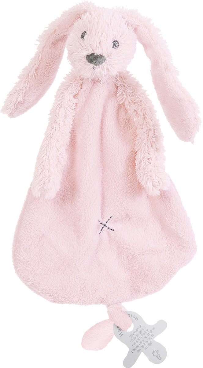 Luiertaart 2-Laags roze met Happy Horse Richie Knuffeldoekje roze - Perfect als Kraamcadeau! van Happy Horse — afbeelding 2
