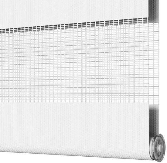 vidaXL - Zebra - 70x150 - cm - largeur du tissu - 65,9 - cm - polyester - blanc