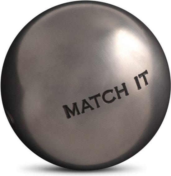 Obut Match 73.700.0 - Set De 3 Boules De Pétanque + Jack + Sac - Idéal Pour Tous Les Joueurs