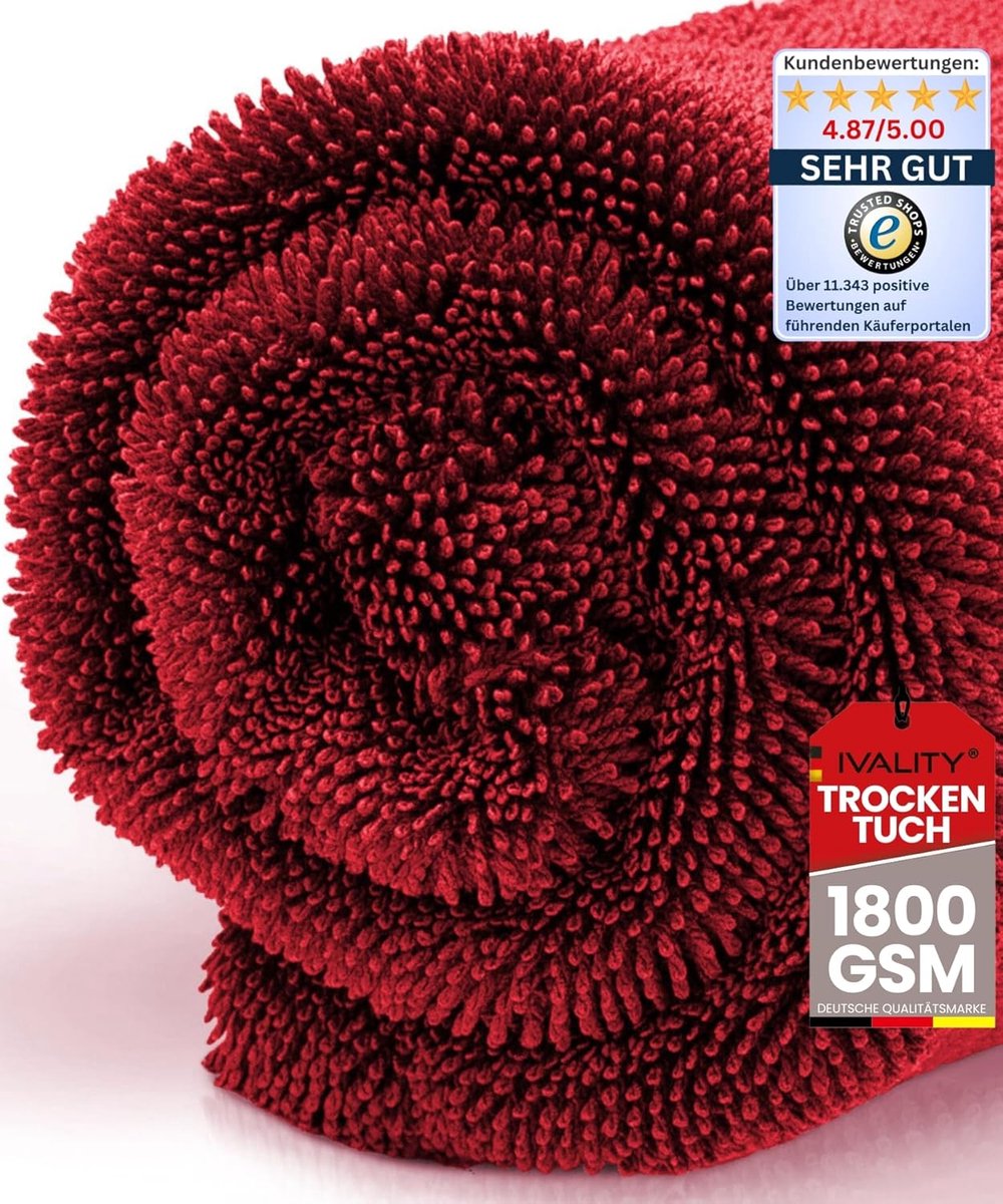 Ultra absorberende microvezeldoek 80x50 cm - pluisvrij en lakvriendelijk voor autoverzorging