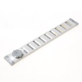 Grille coulissante Gavo - Verrouillable - Filet anti-mouches - 30 x 4 cm - Blanc