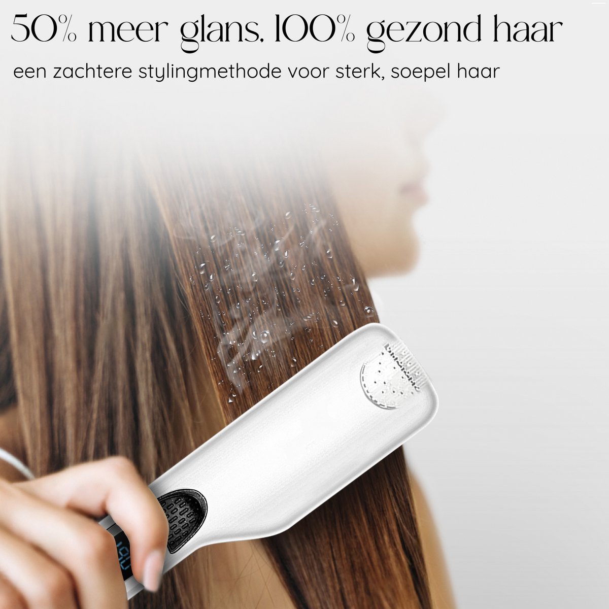 Sansbeauté Stoomstijltang - Stoom Stijltang - Brede Platen - afbeelding 3