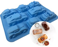 Famanu Siliconen Bakvorm Auto Vorm Cakevormen Anti-aanbak 6 Holte Gecanneleerd Bakvormen voor Zeep, Gebak, Taart, Brood, Keuken Bakken Famanu Siliconen Bakvorm Auto Vorm Cakevormen Anti-aanbak 6 Holte Gecanneleerd Bakvormen voor Zeep, Gebak, Taart, Brood, Keuken Bakken