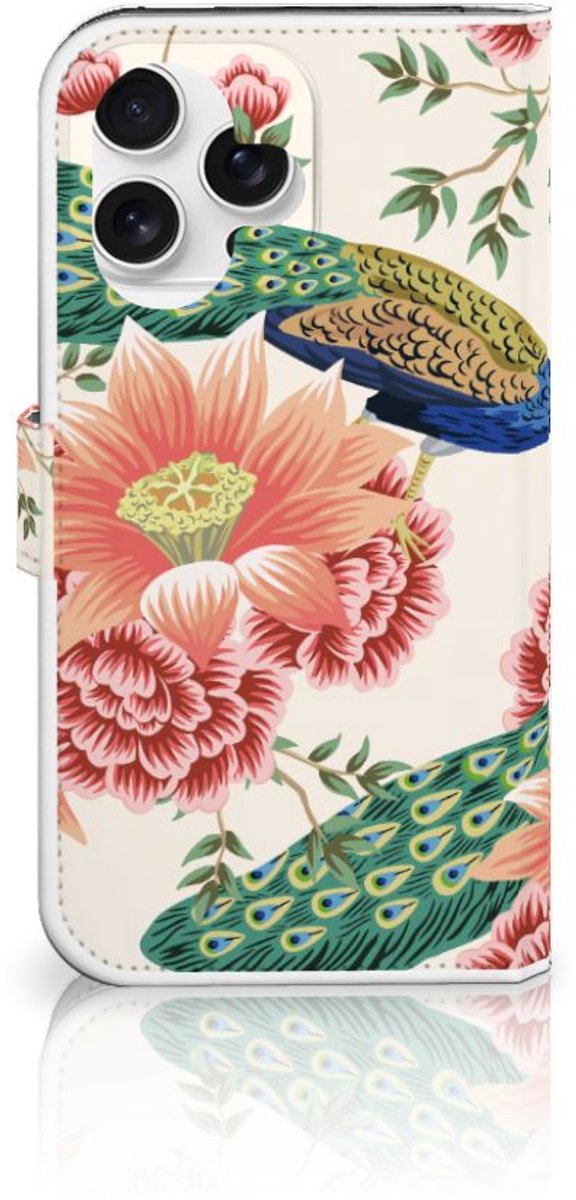 Hoesje voor iPhone 16 Pro Max Vintage Bird Flowers