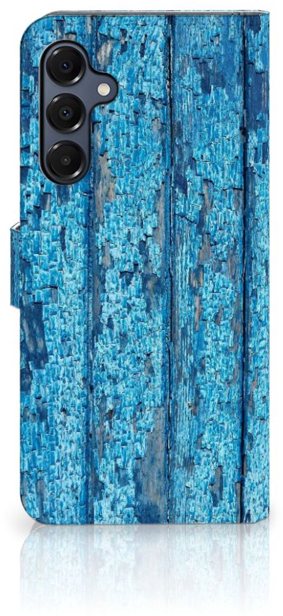 Samsung Galaxy A16 4G/5G Book Style Case Wood Blue