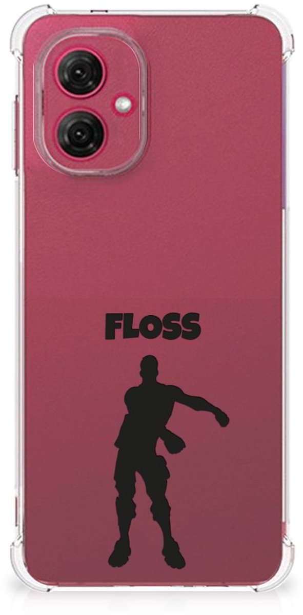 Back Cover voor Motorola Moto G55 Stevig Bumper Hoesje Floss