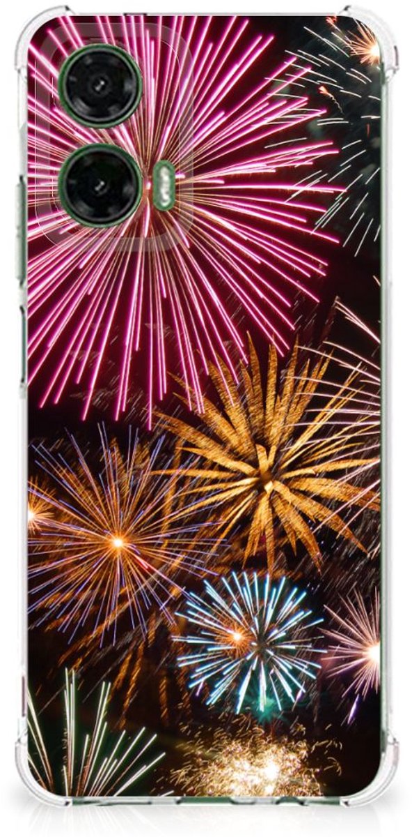 Motorola Moto G35 Anti Shock Bumper Case Vuurwerk