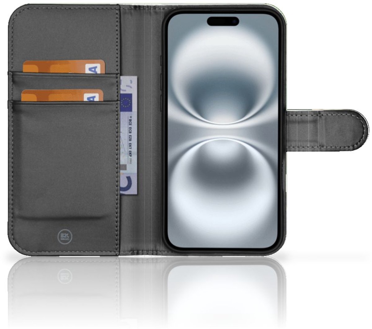 iPhone 16 Telefoonhoesje met Pasjes Panda