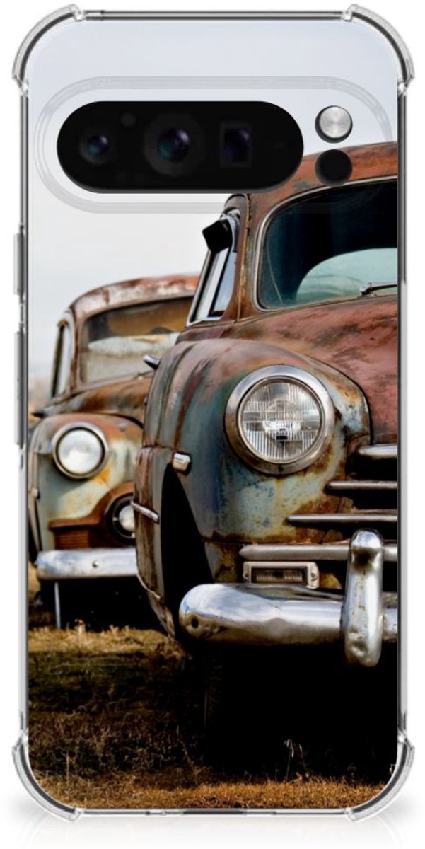 Google Pixel 9 Pro XL Anti-shock Hoesje met foto Vintage Auto