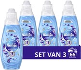 Bol.com Robijn Advanced Quickwash Vloeibaar Wasmiddel - Morning Dew - voor korte wasprogramma's - 3 x 22 wasbeurten - Voordeelve... aanbieding