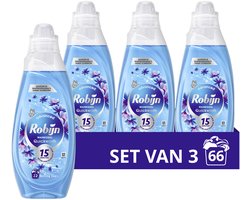 Robijn Advanced Quickwash Vloeibaar Wasmiddel - Morning Dew - voor korte wasprogramma's - 3 x 22 wasbeurten - Voordeelverpakking