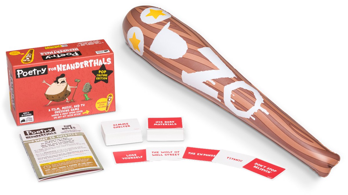Poetry for Neanderthals Pop Culture Edition - Nederlandstalig - Hilarisch Woordspel voor het Hele Gezin - 2+ spelers - Vanaf 7 jaar - Exploding Kittens — afbeelding 2