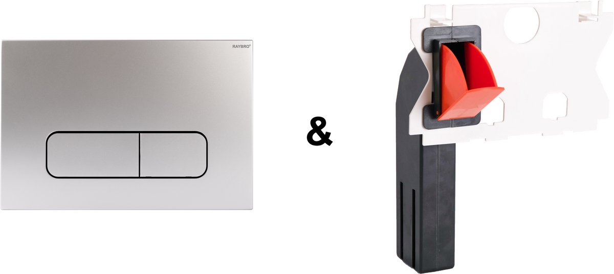 RAYBRO Mocha 25 Pack (Mocha 25 en RAYBRO Toiletblokhouder) - voor Geberit Delta inbouwreservoir (UP100) - Geberit Sigma (UP320 en UP300) - Rapotec - REZI, Kronenbach - JomoTech.