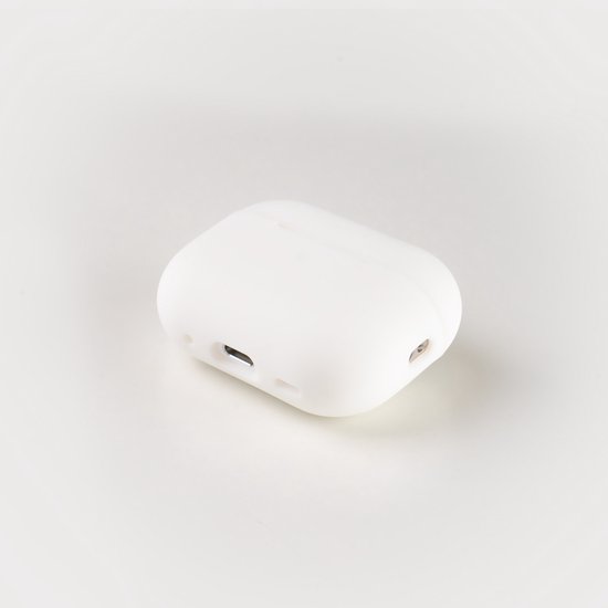 Hoesje voor de AirPods Pro 2 in de kleur Wit - TCH - Beschermhoes - Siliconen - Case - Soft case