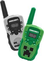 Minecraft - digitale walkie talkie voor kinderen - USB-C opladen - met zaklampfunctie - 1 kilometer bereik