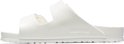 Witte Birkenstock Arizona EVA slipper, zijaanzicht.