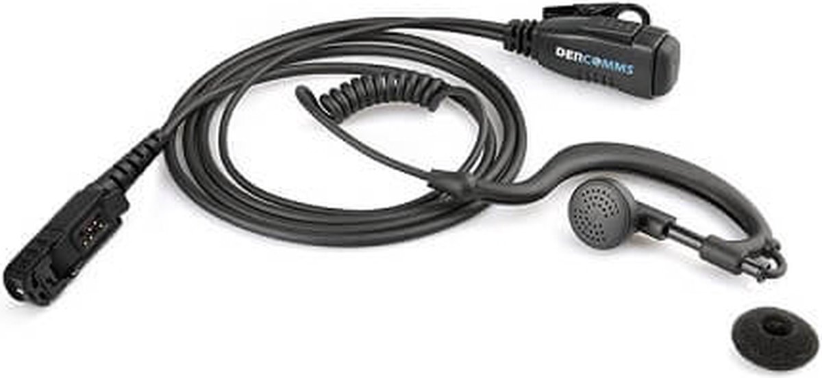DerComms® Oortje voor Motorola portofoons DP2400 (E), DP2600 (E), DP3441 (E), MTP3250, XPR3300, P6620, MotoTRBO R5