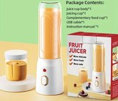Innovure Draagbare mini blender to go - Portable smoothie maker - Draadloos -  USB-C oplaadbaar - 500ML Roze