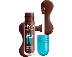 NYX Professional Make Up Lip IV 05 Mocha Me Wet Hydraterende Lipgloss - Tot 12 uur hydratatie - Verrijkt met Magnesium, Vitamine B12 en Kokoswater - 5ml