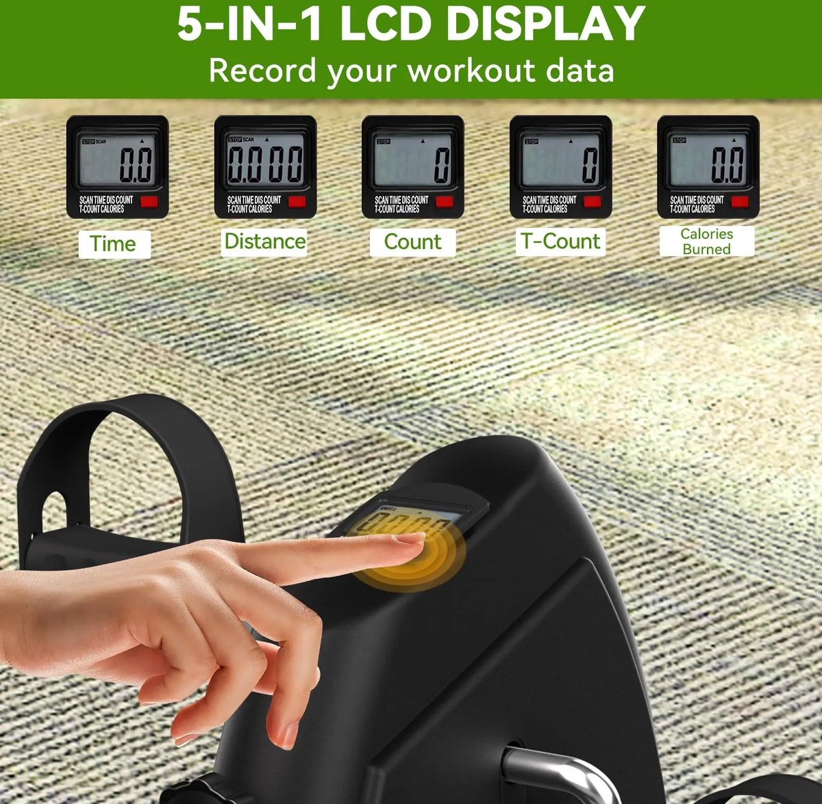 Collox Mini hometrainer - Fietspedaaltrainer - Fietsen voor - afbeelding 3