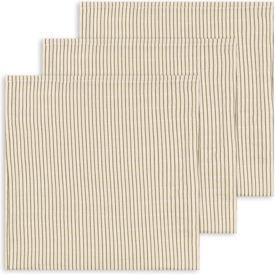 Konges Sløjd 3 Pack Hydrofiele Doek | Tea Stripe