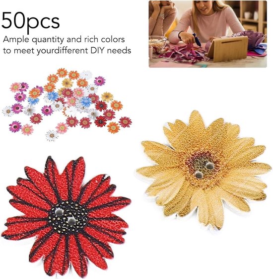 Boutons de fleurs en forme de chrysanthème - Boutons en bois plats mignons et sûrs pour Cadres photo - Contenu nécessaire.