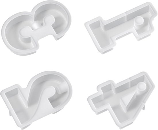 Woohome 108 stuks siliconen vormen met pennen en linialen van epoxyhars, siliconen vormen, harsvormen met balpen, vullingen voor doe-het-zelf harspen, kunstprojecten