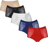 5 stuks ademend katoenen slipjes hoge taille briefs damesondergoed damesonderbroek maat M-XXL kopen vanaf een prijs van 7.38