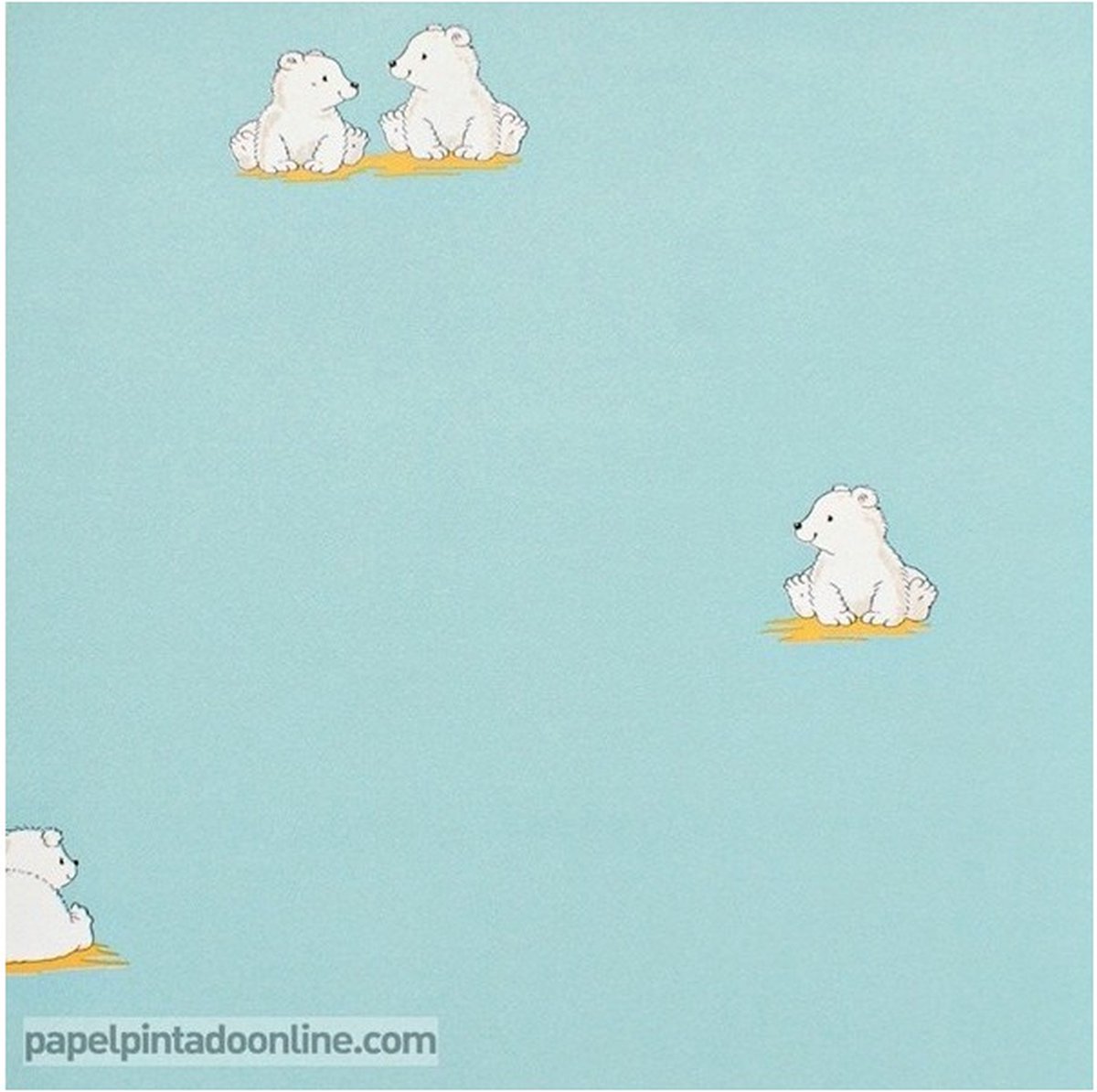 Four Friends - Behang Kinderkamer - Babykamer - Behangpapier - Kinderbehang - Beertjes - 0,53 x 10,05M.