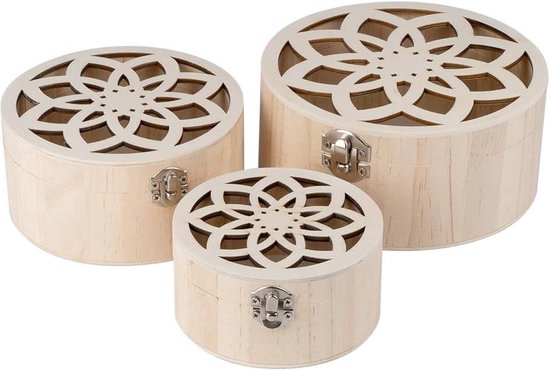 Gevlamde Houten Kisten En Planken Set - Doe-het-zelf Pakket Voor Opslag En Decoratie Gevlamde Houten Kisten En Planken Set - Doe-het-zelf Pakket Voor Opslag En Decoratie