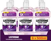 Bol.com LISTERINE Mondwater Extra Milde Smaak - mondspoeling - zonder alcohol - helpt bacteriën verwijderen - 6 x 500ml aanbieding