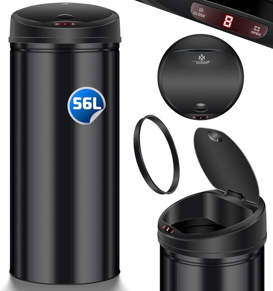 KESSER® Automatik Sensor Mülleimer Abfalleimer Abfall EDELSTAHL Papierkorb | - einfach besser einkaufen