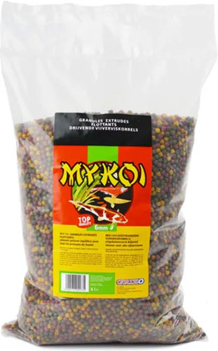 My Koi Visvoer - Mix Korrels - 6 MM - Zak van 8 Liter