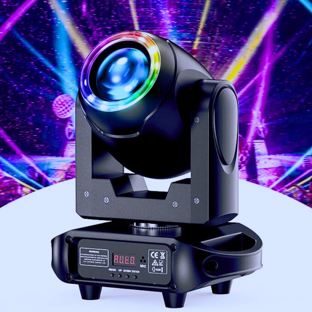 Professionele 120W Beweegbare Koppen & LED Podiumverlichting Met Prisma-Lampen - Gobo’s En Kleuren Voor DJ’s - Party’s - Shows & Clubs