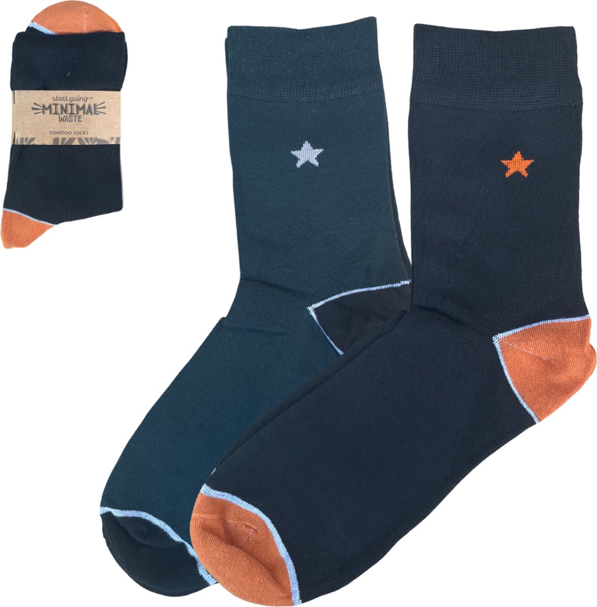 Bamboe Sokken Relief | 2 Paar | 39-44 | Ademend, Anti-zweet en Super Duurzaam!