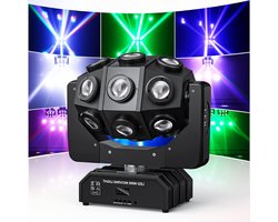 Moving Head 180W LED Disco Licht RGBW Partylicht Dmx 512 Podiumverlichting DJ Verlichting Voor Bar Effectstraler Club Bruiloft Kerstmis Lichttechniek