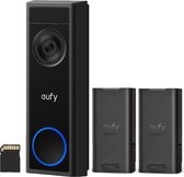 eufy Security C31 Video Deurbel- 2K Resolutie - Nachtzicht - Draadloos/Batterij + extra Batterij
