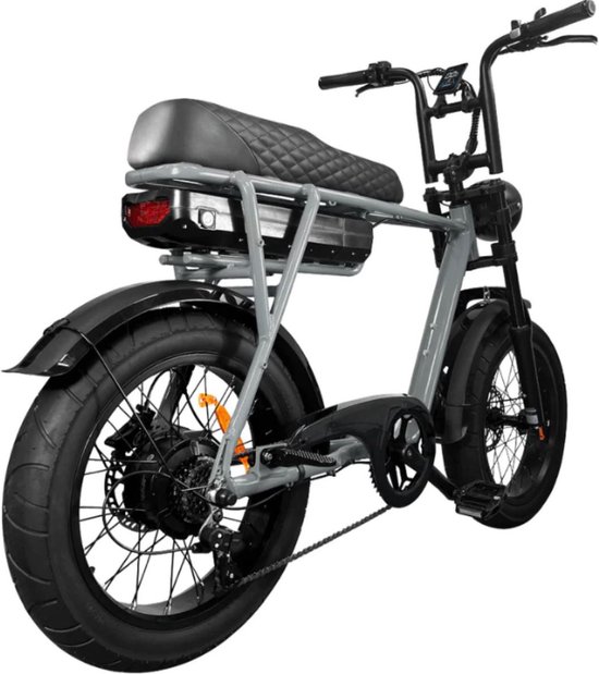 7GO EB2 - Elektrische Fatbike - Grijs - Tot 75 km Actieradius - Hydraulische Schijfremmen - Lage Instap - Shimano 7 Versnellingen van 7GO — afbeelding 3