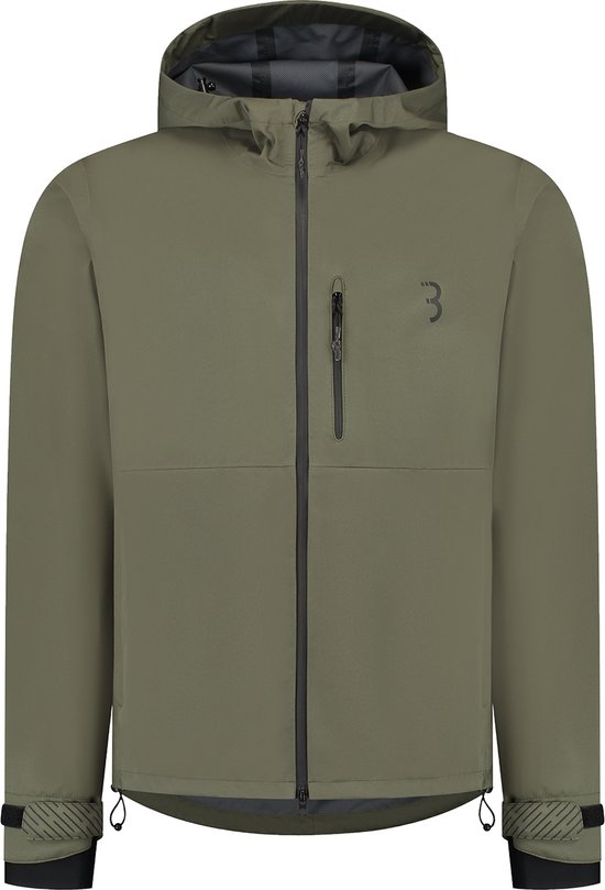 Veste de cyclisme BBB Rainshield Explorer - Veste de cyclisme déperlante pour homme et femme - Vert olive - Taille XXXL - BBW-450