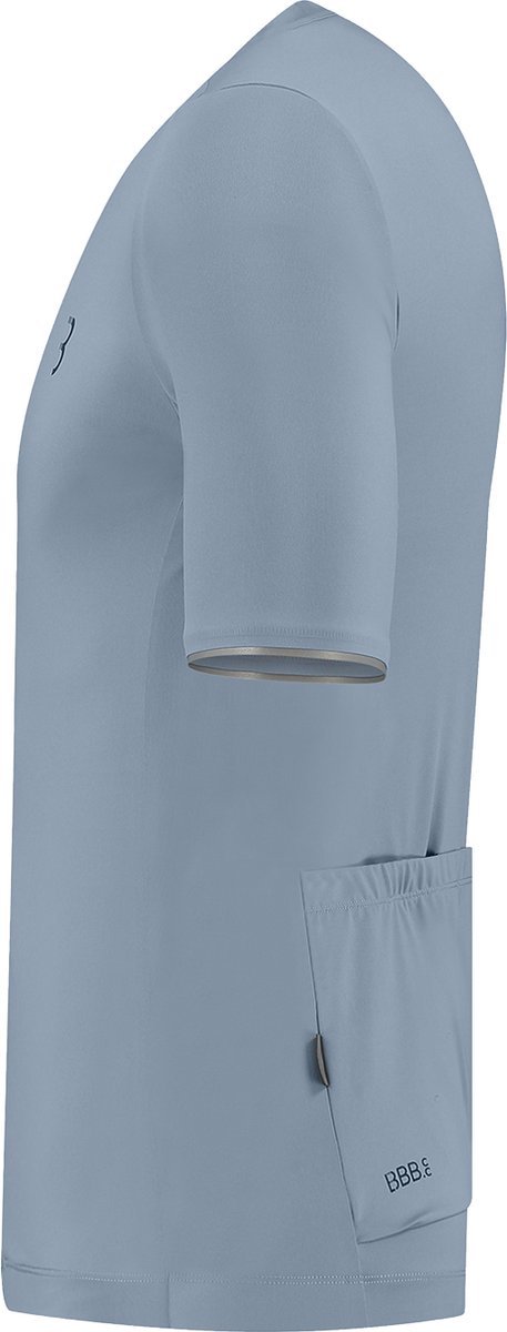 BBB Cycling Essence Fietsshirt Heren Korte Mouw - 15-25 °C - Ademend MTB en Wielrenshirt met 3 Achterzakken - IJs Blauw van BBB Cycling — afbeelding 2