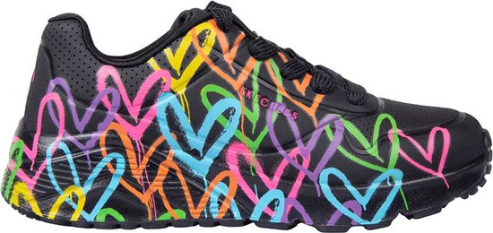 Skechers Baskets 314064L/BKMT UNO Lite Spread The Love Zwart Multi