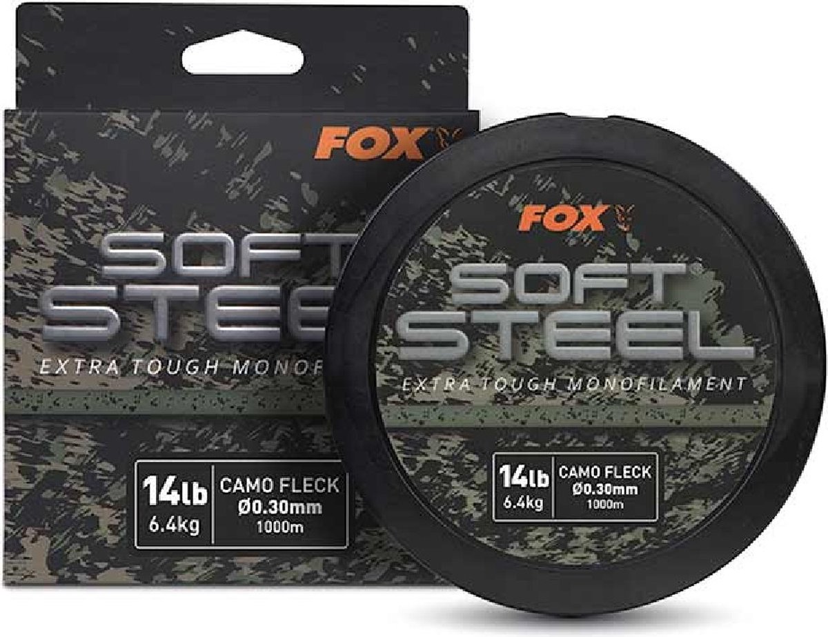 Fox Soft Steel Fleck Camo Mono 1000m - Maat : 18lb - 0.35mm